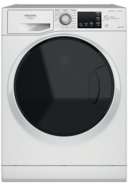 Стирально-сушильная машина Whirlpool фронтальная, 10.5(7)кг, 1600, A, 60см, дисплей, пар, инвертор, люк черный, белый