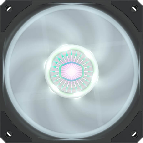Корпусный вентилятор Cooler Master SickleFlow White LED, 120mm, 650-1800rpm, 4pin PWM, 27dBa