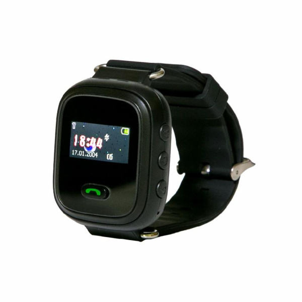 Детские телефон-часы с GPS трекером GOGPS ME K11 Черные