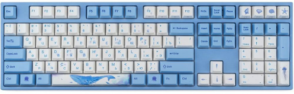 Клавиатура Varmilo VEM108 Sea Melody, EC V2 Rose, Multicolor