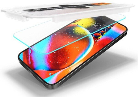 Защитное стекло Spigen для Apple Iphone 14 Plus/13 Pro Max tR EZ Fit Transparency Sensor Open (2 Pack), Clear
