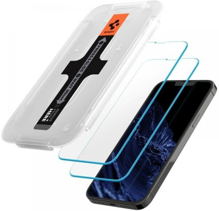 Защитное стекло Spigen для Apple Iphone 14 Plus/13 Pro Max tR EZ Fit Transparency Sensor Open (2 Pack), Clear