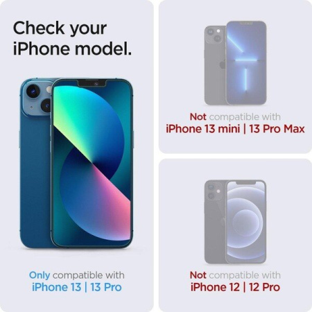 Защитное стекло Spigen для Apple Iphone 14/13 Pro/13 tR EZ Fit Transparency Sensor Open (2 Pack), Clear