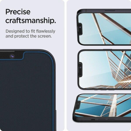 Защитное стекло Spigen для Apple Iphone 14/13 Pro/13 tR EZ Fit Transparency Sensor Open (2 Pack), Clear