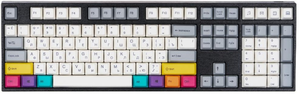 Клавиатура Varmilo VEA108 CMYK, Cherry Mx Silent Red, Multicolor