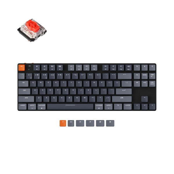 Клавиатура Keychron K1SE 87 Key Gateron Red RGB WL UA Black
