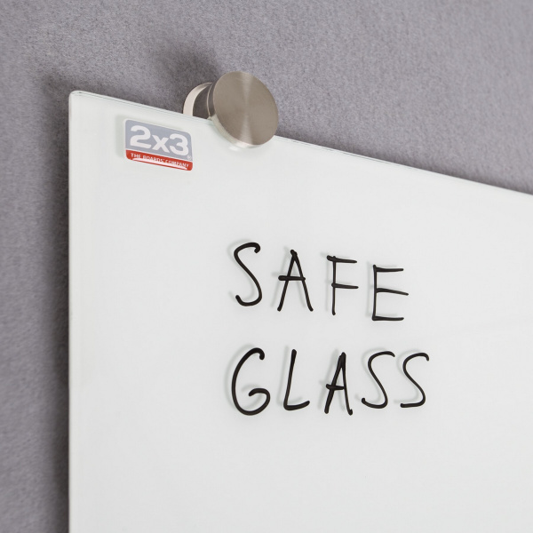 Дошка скляна магнітна 2х3 біла