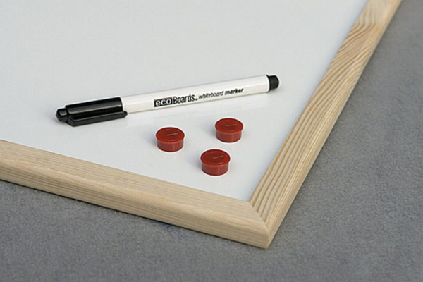 Дошка сухостираєма магнітна 2x3 в дерев'яній рамці ecoBoard