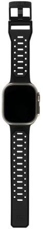 Ремешок UAG для Apple Watch Ultra 49/45/44/42mm Civilian Silicone, Graphite/Black