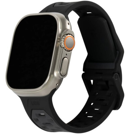 Ремешок UAG для Apple Watch Ultra 49/45/44/42mm Civilian Silicone, Graphite/Black