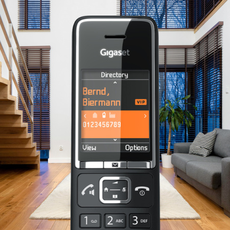IP-радиотелефон DECT Gigaset Comfort 550 AM Black Chrome