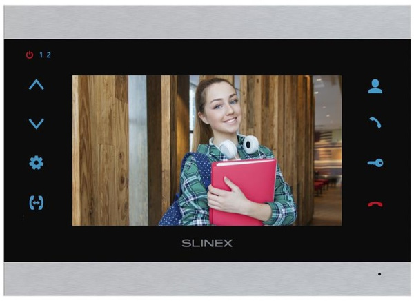 Видеодомофон Slinex SL-07N Cloud, IPS 7", детектор движения, переадресация, серебристый чёрный