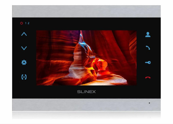 Видеодомофон Slinex SL-07N Cloud, IPS 7", детектор движения, переадресация, серебристый чёрный