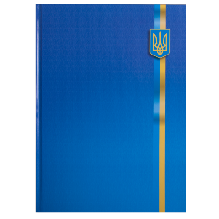 Книга канцелярська UKRAINE, А4, 96 арк., клітинка, офсет,тверда ламінована обкладинка, асорті