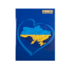 Книга канцелярська UKRAINE, А4, 192 арк., клітинка, офсет, тверда ламінована обкладинка, асорті