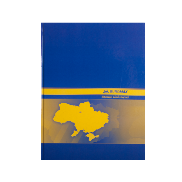 Книга канцелярська тверда обкладинка, 192 аркушів, клітинка