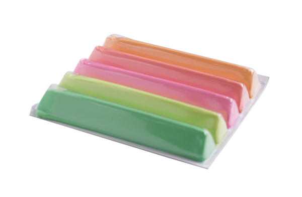 Пластилін 5 кольорів, неон, 80 г, KIDS Line