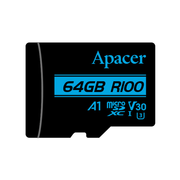 Карта памяти Apacer microSD  64GB C10 UHS-I U3 + SD