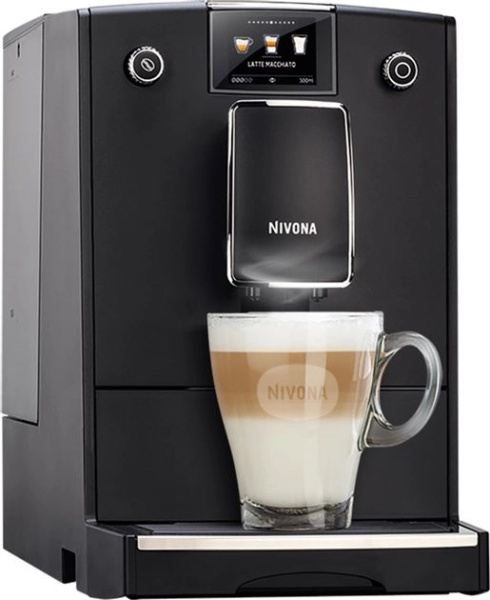 Кофемашина Nivona  CafeRomatica , 2,2л, зерно+мол., автомат.капуч, авторецептов -10, черный