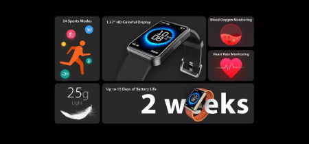 Смарт-часы Blackview R5 46 mm Orange