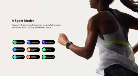 Смарт-часы Blackview X1 46 mm Black