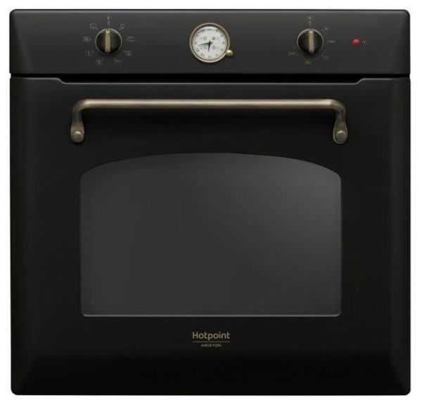 Духовой шкаф Hotpoint электрический, 73л, A, конвекция, телескопические направляющие, черный