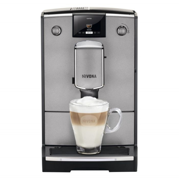 Кофемашина Nivona CafeRomatica, 2,2л, зерно+мол., автомат.капуч, авторецептов -5, серебристый