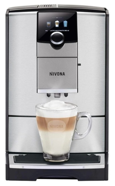 Кавомашина Nivona CafeRomatica 2.2л, зерно + мелена, автомат.капучинатор, авторецептів - 5, сіро - чорний