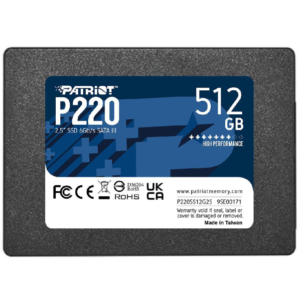 Накопитель SSD Patriot 2.5"  512GB SATA P220