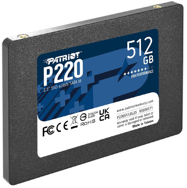 Накопитель SSD Patriot 2.5"  512GB SATA P220