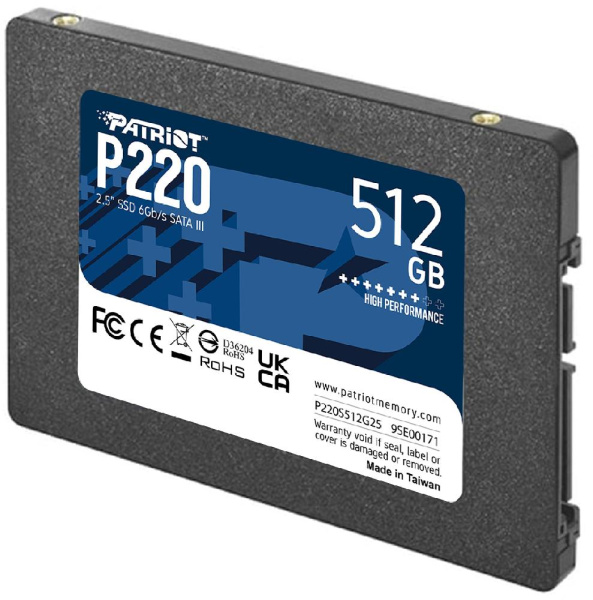 Накопитель SSD Patriot 2.5"  512GB SATA P220