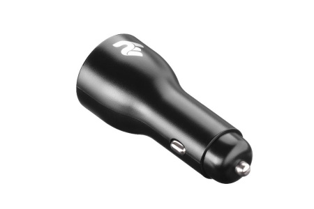 Автомобільний зарядний пристрій 2E Dual USB Car Charger 38W, PD, QC, black