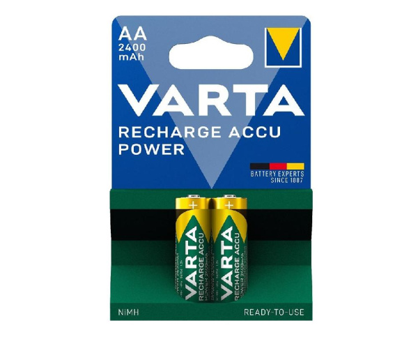 Аккумулятор VARTA RECHARGEABLE ACCU AA 2400mAh BLI 2 NI-MH (READY 2 USE)