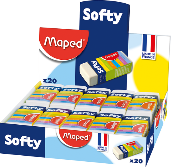 Ластик SOFTY у картонному тримачі