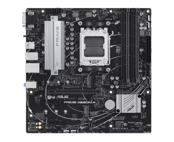 Материнcька плата ASUS PRIME A620M-A-CSM sAM5 A620 4xDDR5 HDMI DP D-Sub mATX
