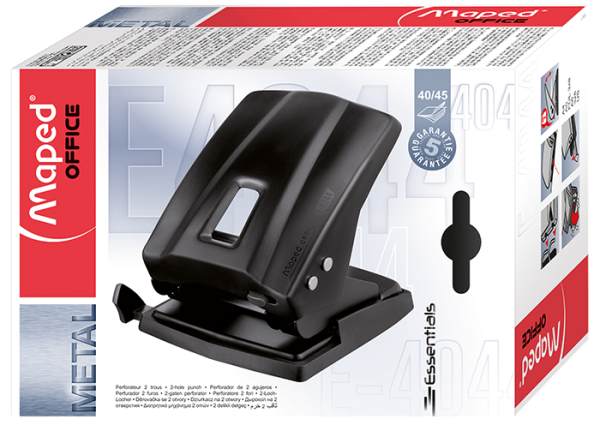 Діркопробивач металевий ESSENTIALS METAL, 40/45л., чорний
