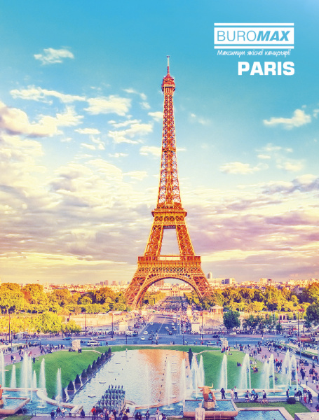 Книга канцелярська Столиці світу, А4, 80 арк, кліт, асорті