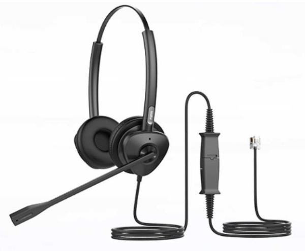 Гарнітура Dual Fanvil HT302, 1xRJ9, згинальний на 260° кронштейн стріли, технологія ENC та шумозаглушення