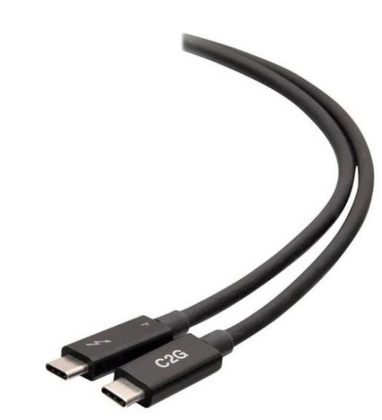 Кабель C2G USB-C Thunderbolt 4 2.0м Активный 40Gbps AM/AM Черный