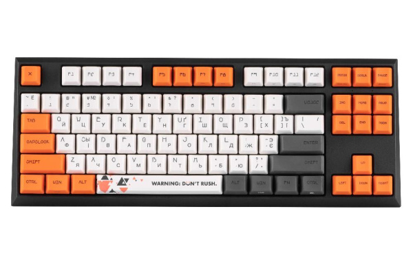 Клавиатура механическая Varmilo VCS87 Awake 87Key, Cherry Mx Silent Red, BT/WL/USB-A, EN/UKR, No Led, Оранжевий