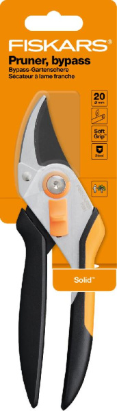 Секатор плоскостной Fiskars Solid M 331, 25.8 см, 198гр