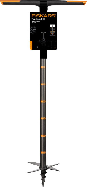 Бур садовый Fiskars QuikDrill L, большой , 110 см, 2500г