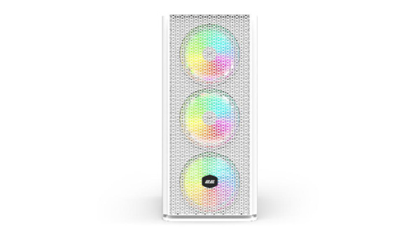 Корпус 2E GAMING Vertex GI01W без БЖ 2xUSB3.0, 1xUSBType-C, 3x140мм ARGB, 1x120мм ARGB, VGA 380мм, LCS ready, контролер з пультом, TG Side Panel, EATX, білий