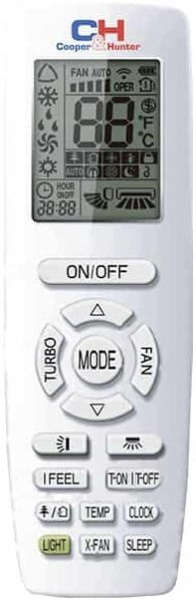 Кондиціонер Cooper&Hunter Vital 20м2 інвертор 7000BTU 2.35кВт A/A -15°С Wi-Fi R32 білий