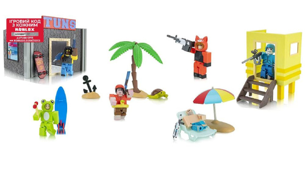 Игровой набор Roblox Deluxe Playset Arsenal: Operation Beach Day W11, 6 фигурок и аксессуары