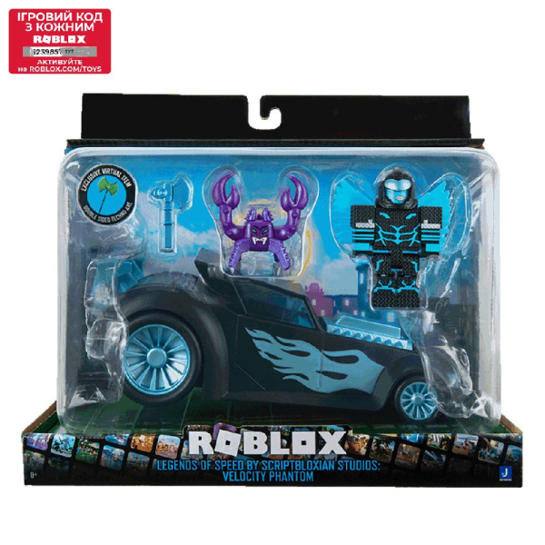 Игровой набор Roblox Feature Vehicle Legends of Speed by Scriptbloxian Studios: Velocity Phantom W12, транспорт, фигурки и аксессуары