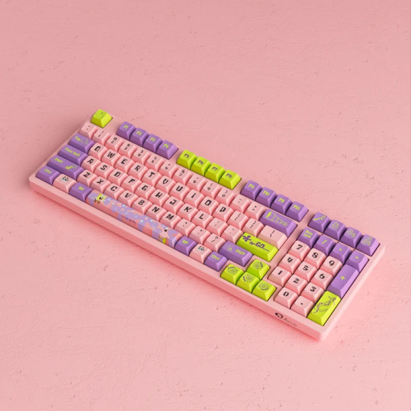 Клавиатура механическая Akko 3098S Patrick 98Key, CS Sponge, USB-A, Hot-swappable, EN/UKR, RGB, Рожевий