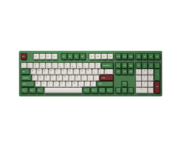 Клавиатура механическая Akko 3108 DS Matcha Red Bean 108Key, CS Blue V2, USB-A, EN/UKR, No Led, Зелений