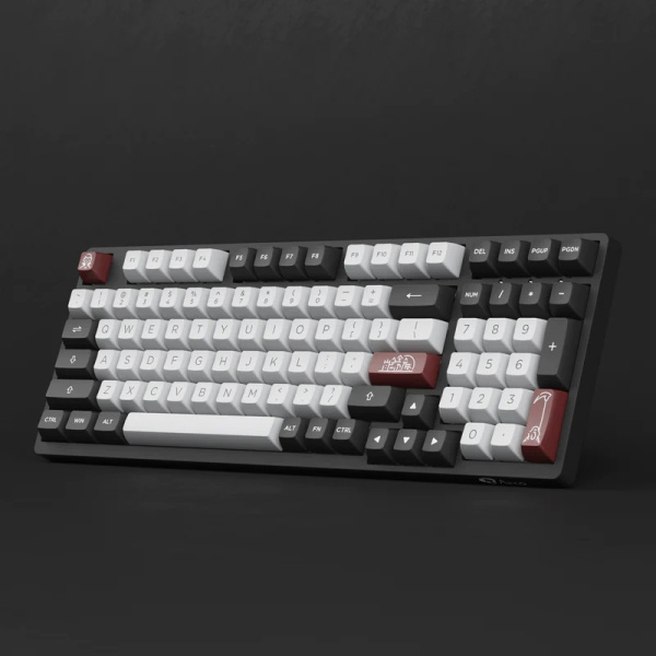 Клавиатура механическая Akko 3098S Dracula 98Key, CS Jelly Pink, USB-A, Hot-swappable, EN/UKR, RGB, Чорний