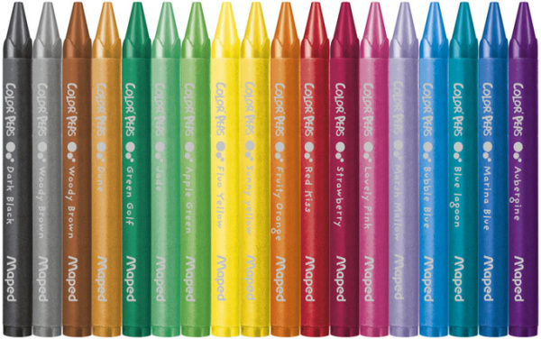 Крейда воскова COLOR PEPS Wax Crayons, 18 кольорів